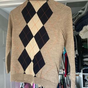 JCrew argyle sweater M